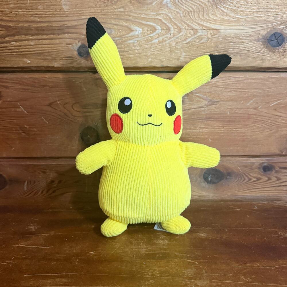 Nintendo Jazwares Pokemon Pikachu Corduroy Plush